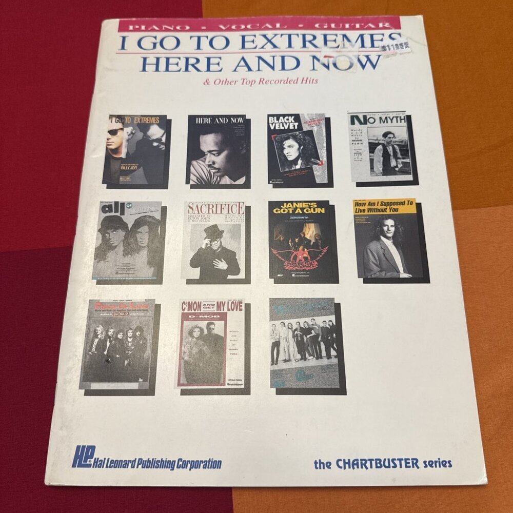 I Go To Extremes Here and Now Music songbook piano vocal guitar. 1990. Brand New